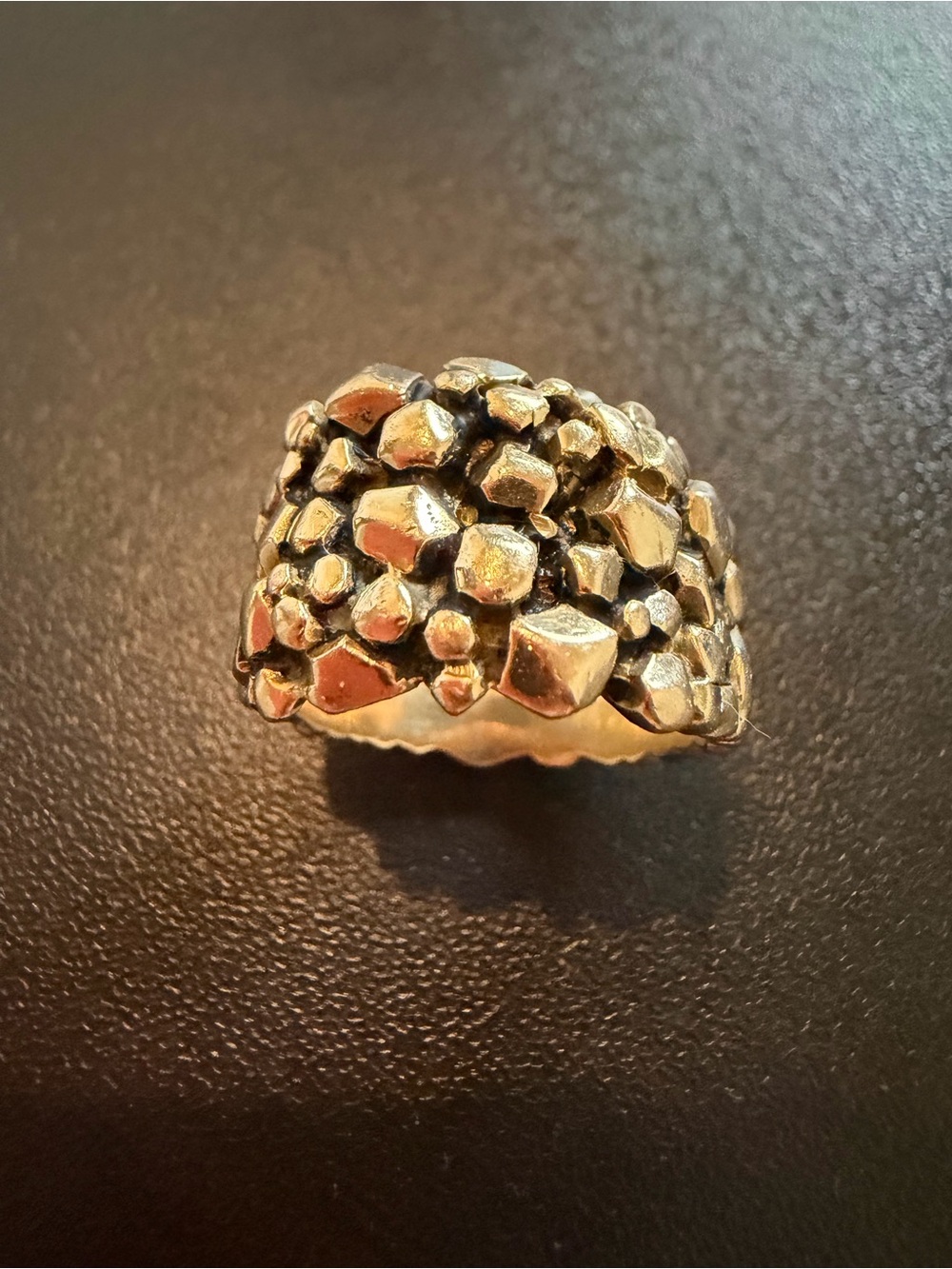 Vintage 14k gold Cluster Ring 1970's
